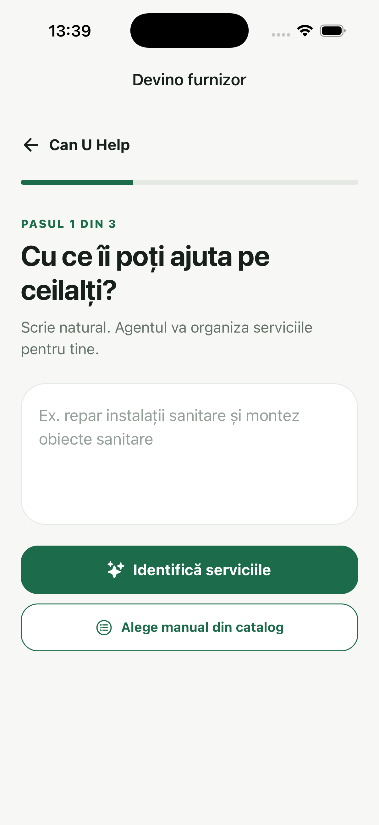 Profil de furnizor Can U Help pe iPhone